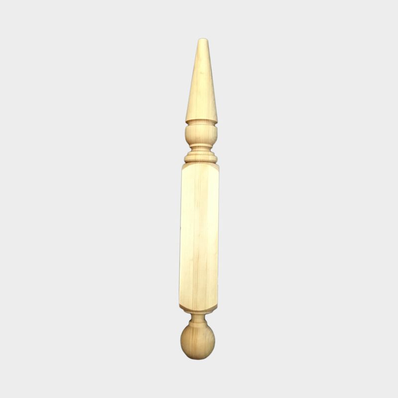 Pine Finial - Wentworth Pointed Losp Treated Araucaria - 68 X 68 X 600mm, Roofing Sheets - Construction Supplies Australia
