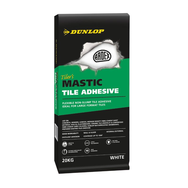 Dunlop Tilers Mastic 20kg, Roofing Sheets - Construction Supplies Australia