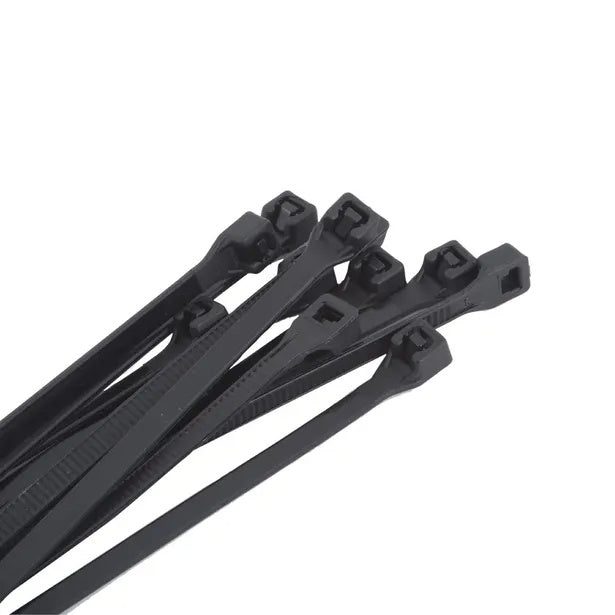 Cable Tie - 100 x 2.5mm / Black / 100 Pack, Fasteners & Fixings - Construction Supplies Australia