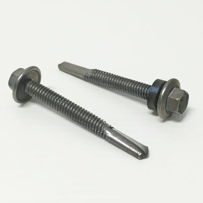 Series 500 Hex Head Self Drilling Screw Bare (Imperial) - Class 3 / 12-24 x 38mm, Roofing Sheets - Construction Supplies Australia