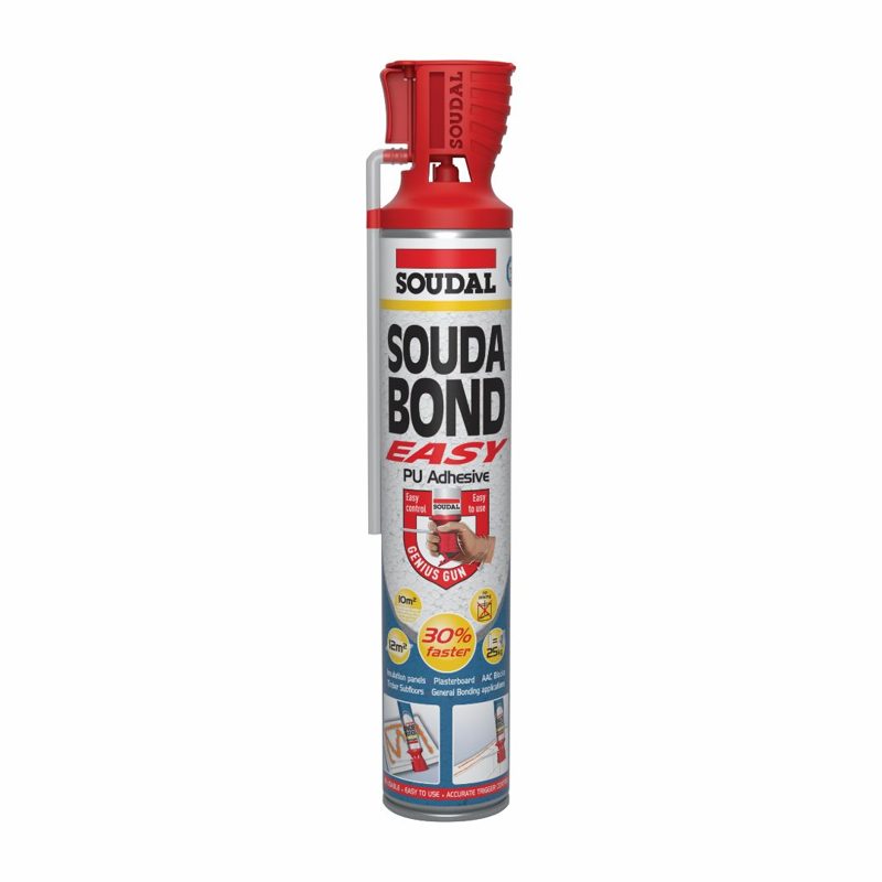 Adhesive Polyurethane Fast Cure 750ml Cartridge Soudabond Easy Genius Gun, Roofing Sheets - Construction Supplies Australia
