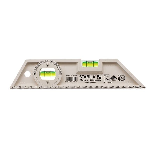 Torpedo Level 2 Vial Rotatable 250mm Plastic Type 104 Allround, Roofing Sheets - Construction Supplies Australia
