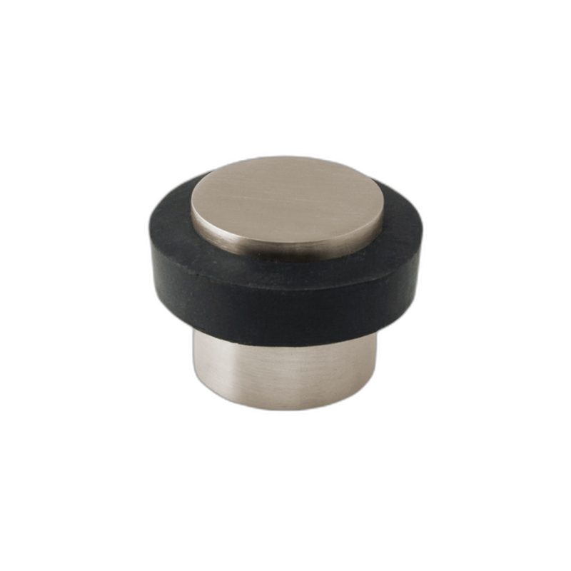 Floor Mounted Door Stop - 38 x 38mm / Brushed Nickel, Accessories & Job Essentials - Construction Supplies Australia