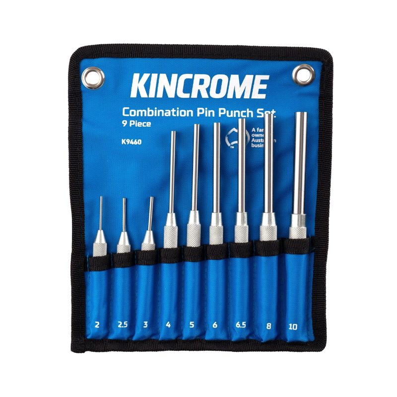 Combination Pin Punch Set - 9 Piece, Roofing Sheets - Construction Supplies Australia