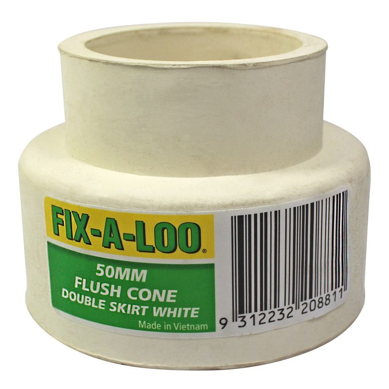 F-A-T Pipe Flush Rubber 50mm White, Roofing Sheets - Construction Supplies Australia