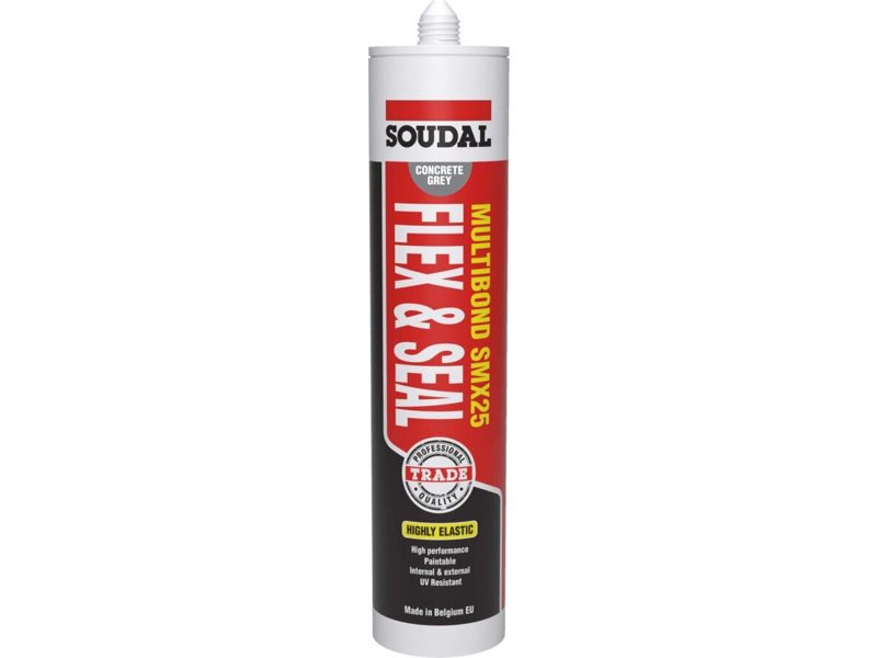 Soudal Multibond Sealant Seal & Stick 290ml Concrete Grey, Roofing Sheets - Construction Supplies Australia