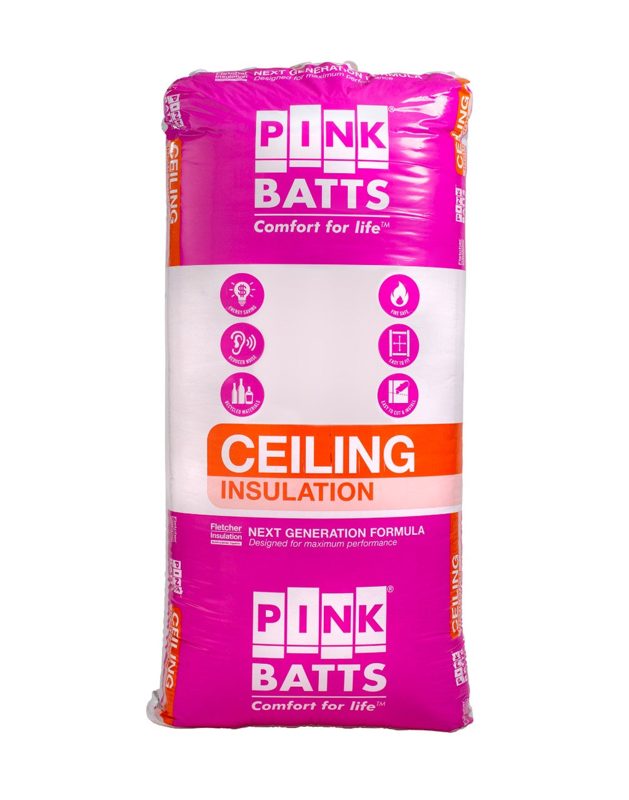 Pink Batts Ceiling Insulation R3.5 - 1160 x 430 x 175mm - 7.98m2, Accessories & Job Essentials - Construction Supplies Australia