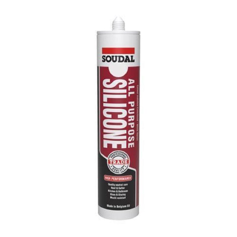 Soudal All Purpose Silicone Sealant 300ml - Black (Colorbond Night Sky), Sealants & Adhesives - Construction Supplies Australia