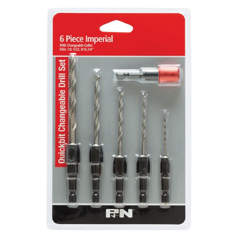 Sutton Drill Bit Quickbit Imperial 6 Pce Set 5/16' - 1/4', Roofing Sheets - Construction Supplies Australia