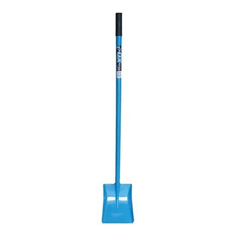 Ox Shovel Square Mouth 250x300mm Head With Long Steel Rubber Grip Handle 1220mm Trade Series, Roofing Sheets - Construction Supplies Australia