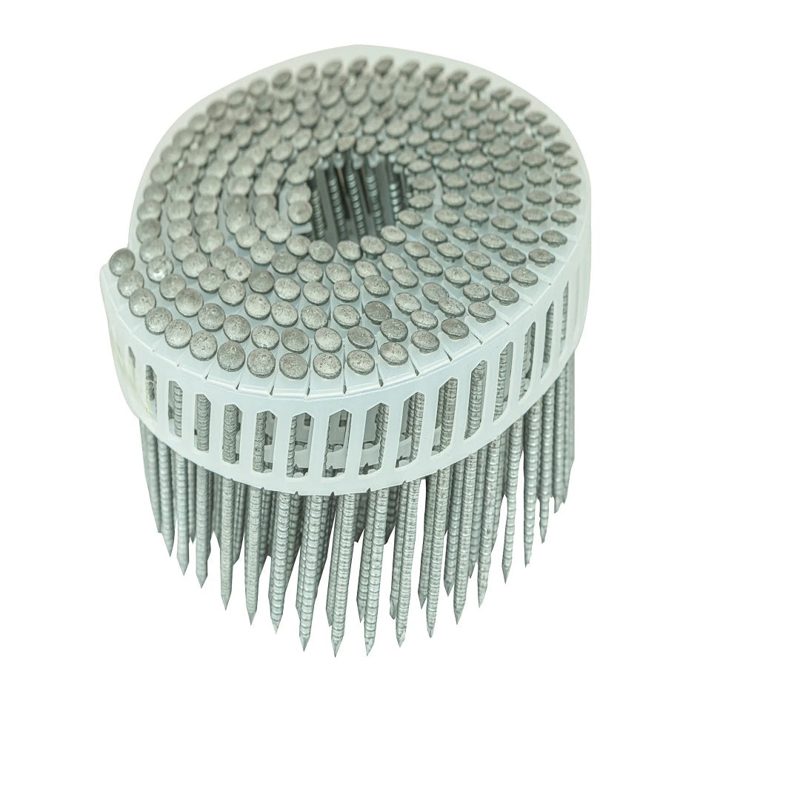 Coil Nail Ring Shank Plastic Collated Box Of 6600 - Mech Galv / 45mm x 2.5mm, Roofing Sheets - Construction Supplies Australia