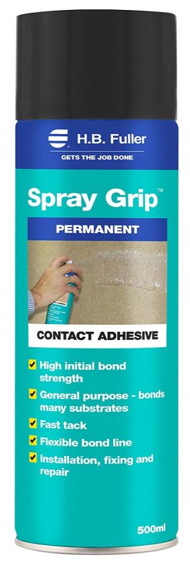 Fuller Spray Grip Contact Adhesive 500ml, Roofing Sheets - Construction Supplies Australia