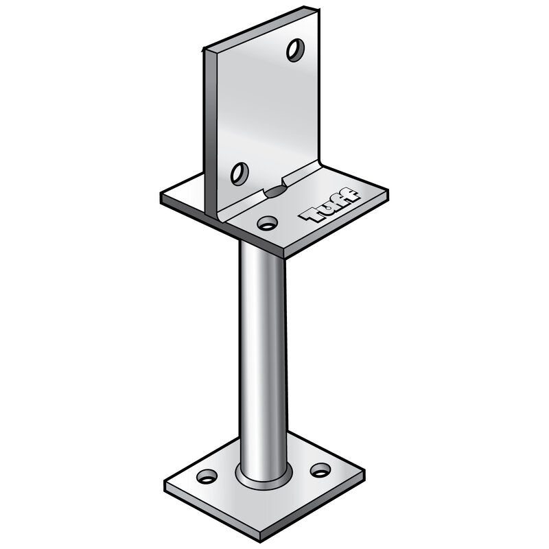 Post Anchor T-Blade Galvanised - 300 x 75 x100 x 4mm, Fasteners & Fixings - Construction Supplies Australia