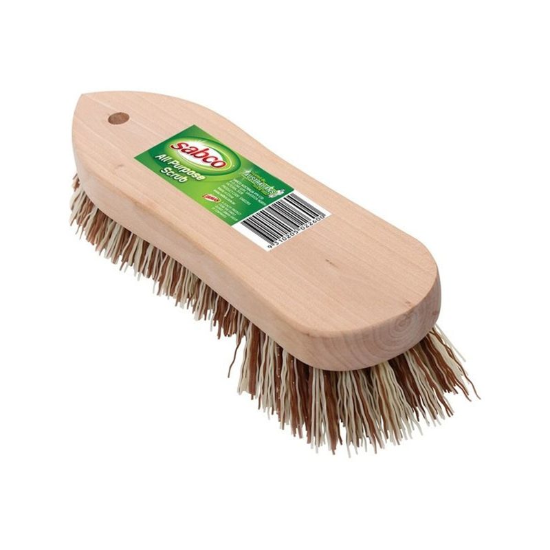 Sabco All Purpose Scrub Wood Handle, Roofing Sheets - Construction Supplies Australia