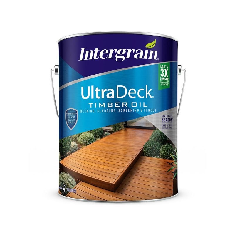 Intergrain Ultradeck Timber Oil Merbau - 10l, Roofing Sheets - Construction Supplies Australia