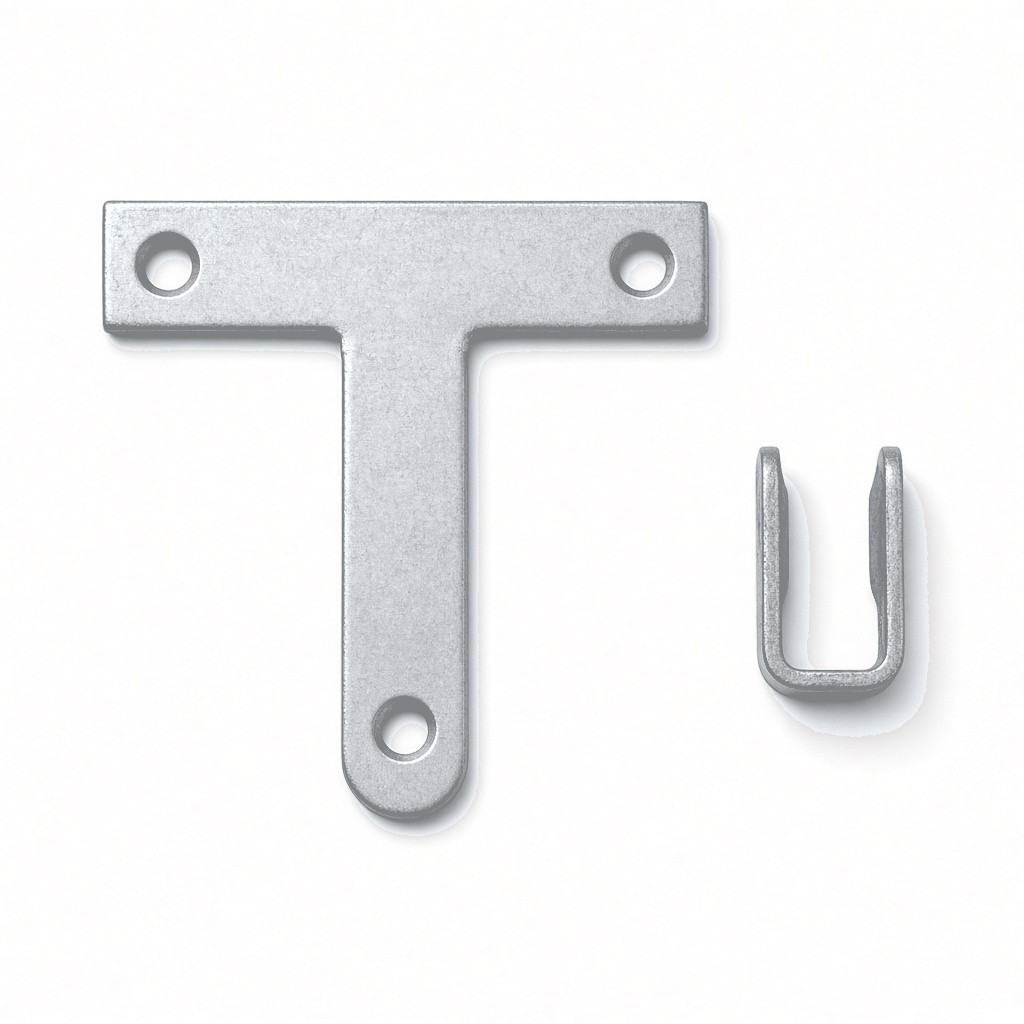 T Bracket (3mm) & Clip (1.2mm) - 101mm - 1.6 304 Stainless Steel, T Brackets - Construction Supplies Australia
