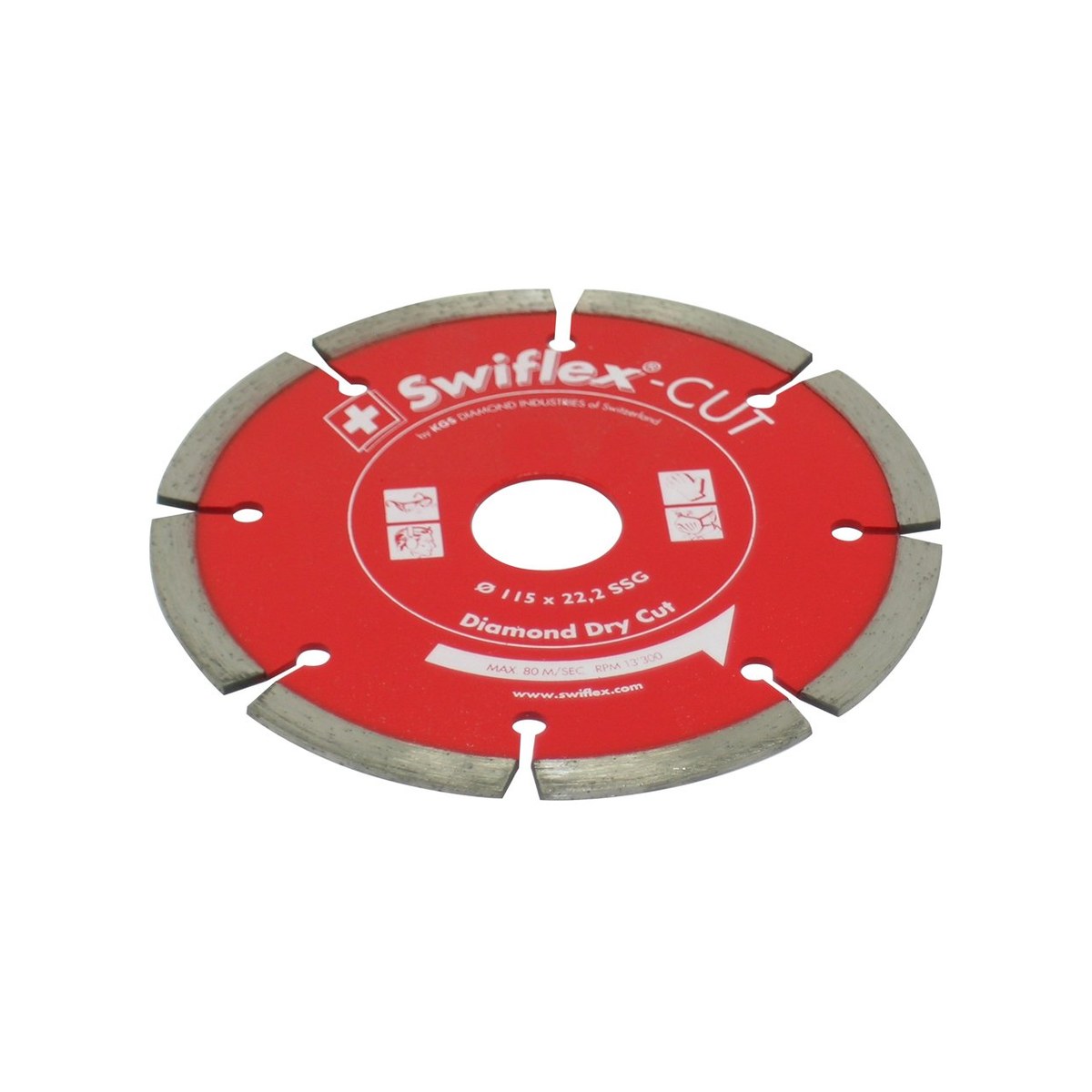 Swiflex SS-G Saw Blade Seg Turbo - 115 x 22 - Swiflex SS-G Saw Blade Seg Turbo 115x22, Abrasive And Diamond Tools - Construction Supplies Australia