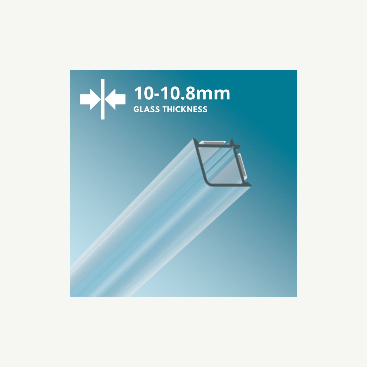 90deg Corner Clear Dry Joint to suit 10mm Glass, Dry Joint Glazing System - Construction Supplies Australia