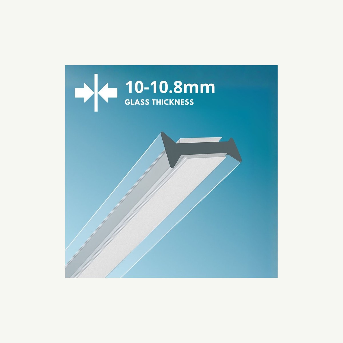 90deg Minimal Corner Clear Dry Joint to suit 10-10.8mm glass, Dry Joint Glazing System - Construction Supplies Australia