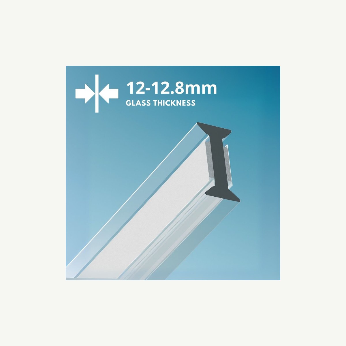 Clear Dry Joint to suit 12-12.8mm Glass, Dry Joint Glazing System - Construction Supplies Australia