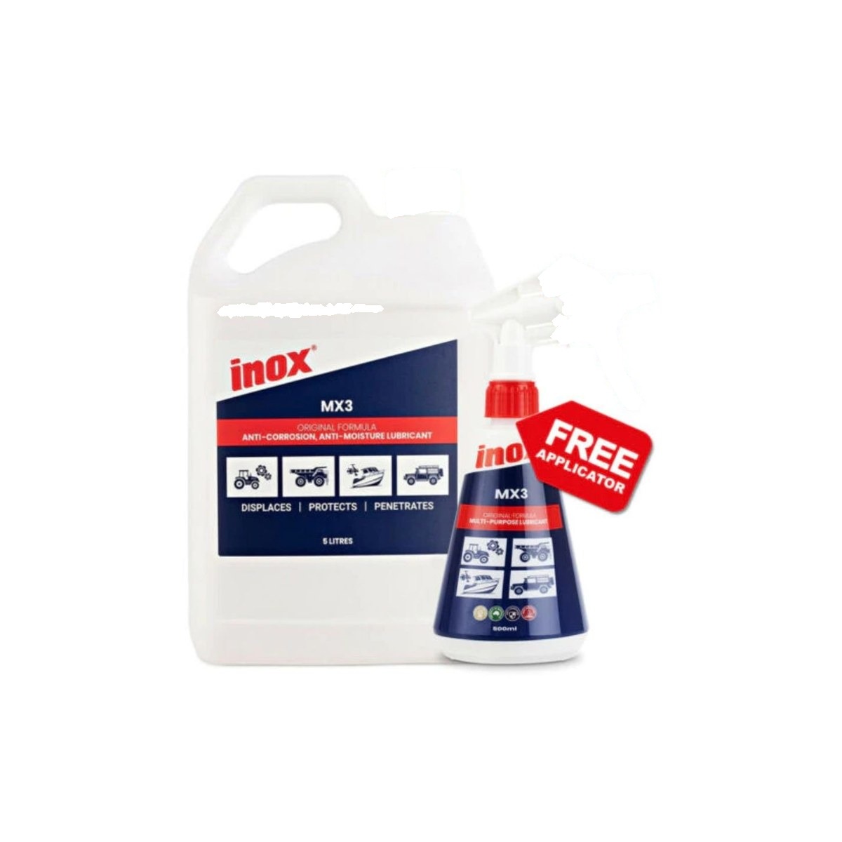 Inox MX3 Lubricant - 3 x 05 - Inox MX3 Lubricant 5 Litre, Lubricants - Construction Supplies Australia