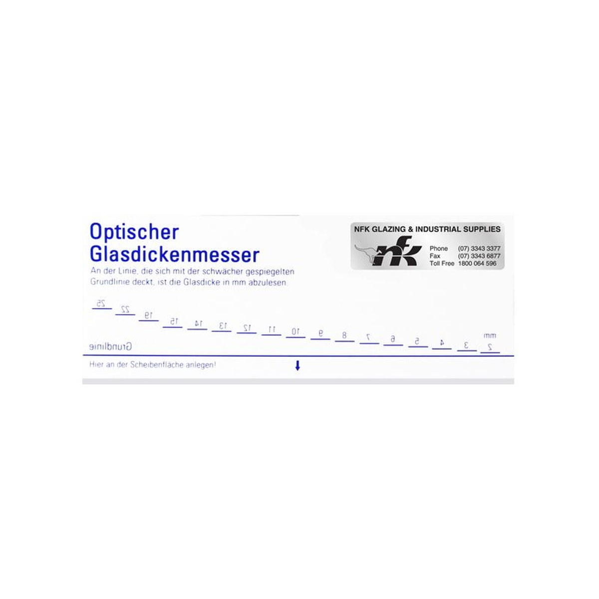 Glass Thickness Reader Bohle, Measuring Tools - Construction Supplies Australia