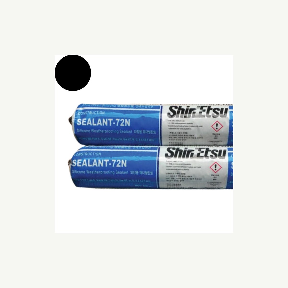 Shin-Etsu Sealant 72N Black 600ml Sausage, Sealant And Adhesives - Construction Supplies Australia