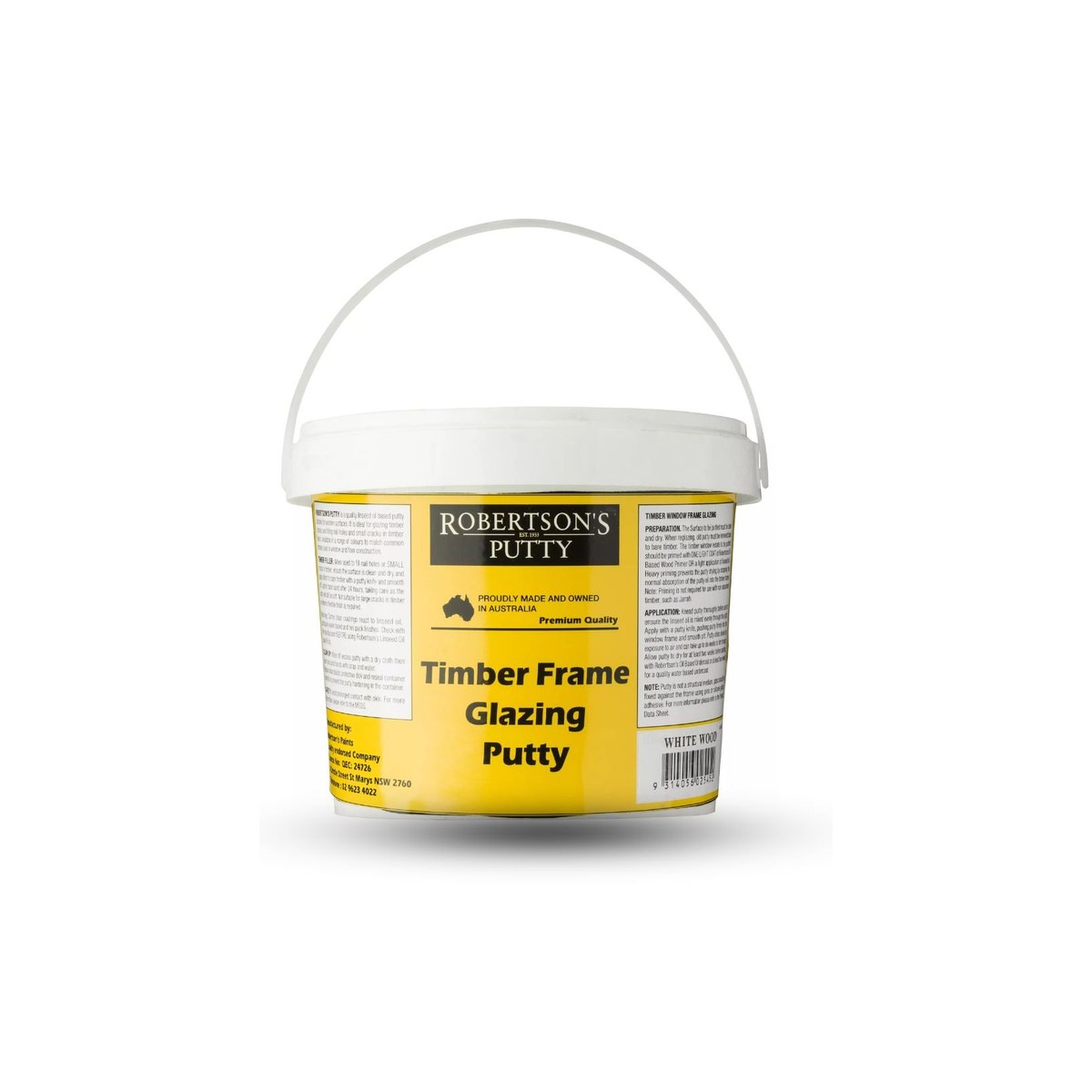 Putty Wood, Light Brown - 04.5 - Putty Wood, Light Brown, 4.5kg, Putty Linseed Oil And Whiting Powder - Construction Supplies Australia