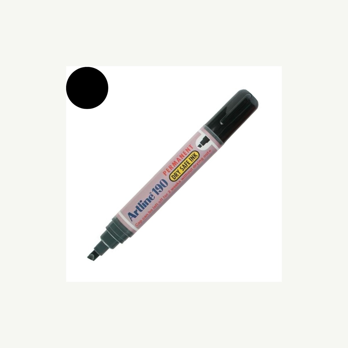 Art Marker Pen - 190 Black Chisel Tip, Marker Pens And Pencils - Construction Supplies Australia
