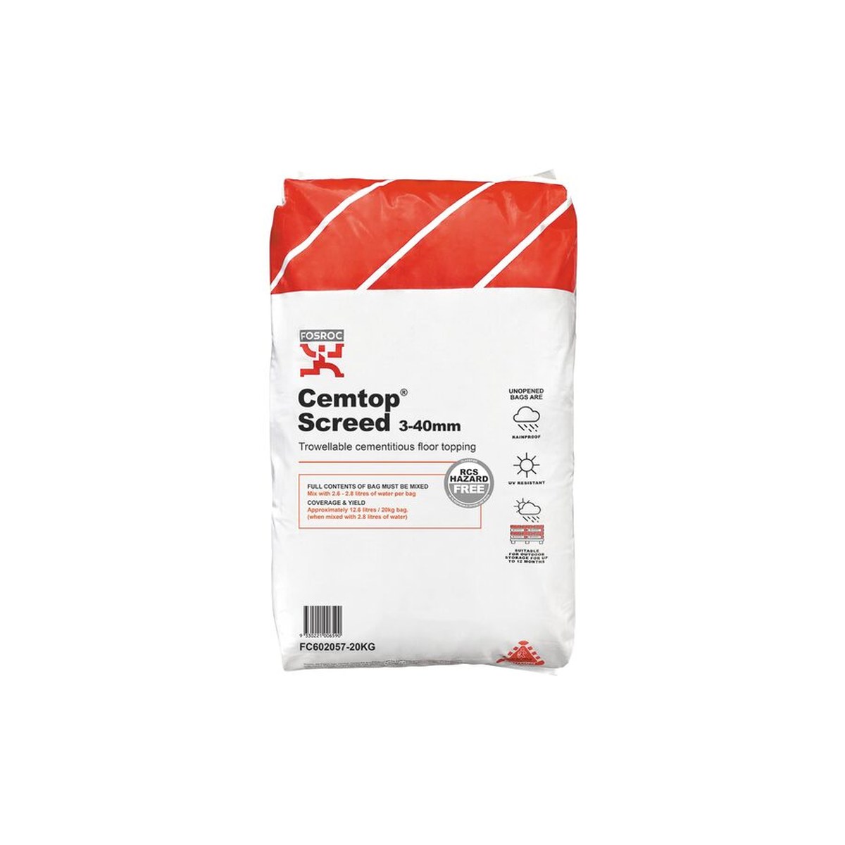 Fosroc CEMTOP SCREED 3-40MM, Construction Chemicals - Construction Supplies Australia