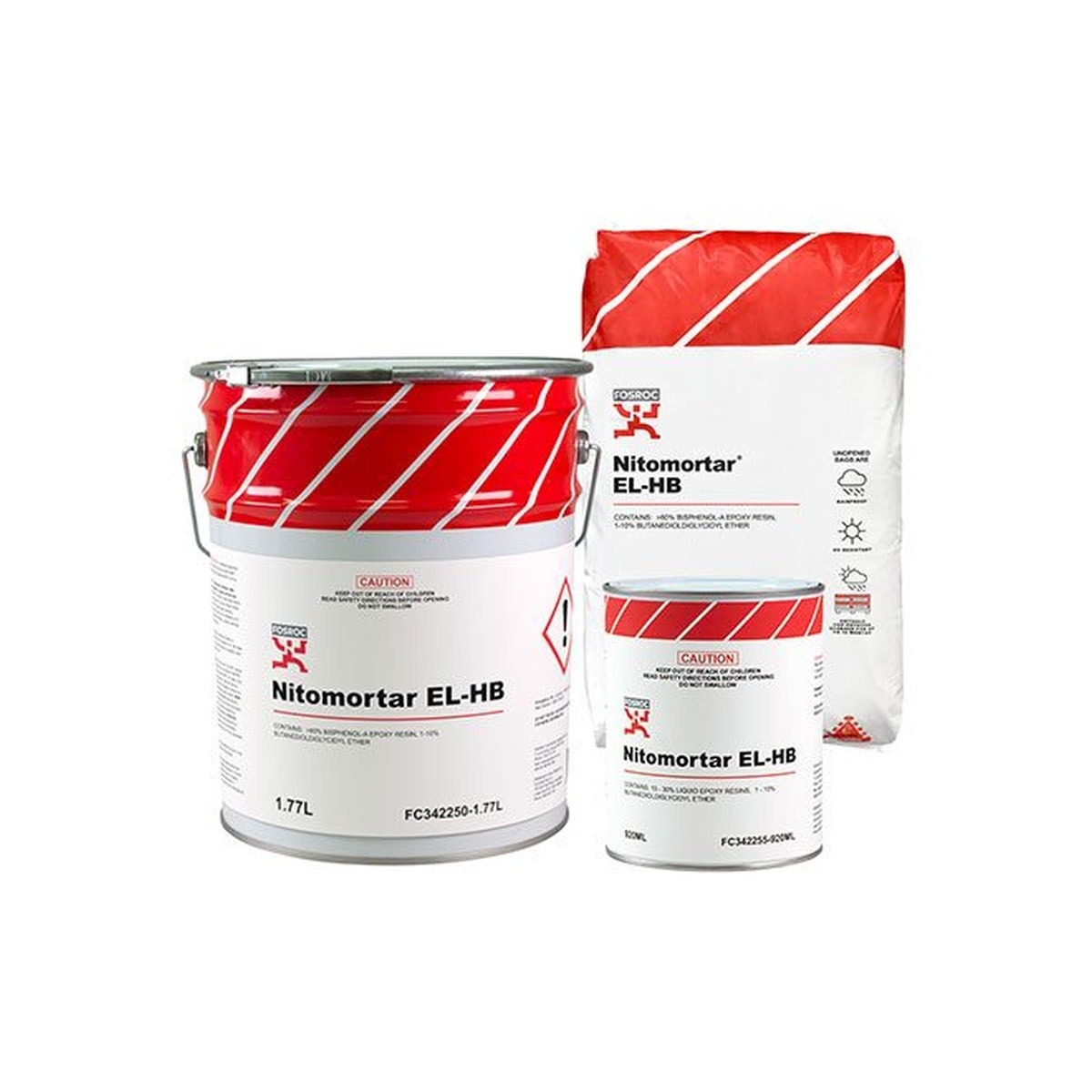 Fosroc NITOMORTAR EL-HB PT B 920ML, Construction Chemicals - Construction Supplies Australia