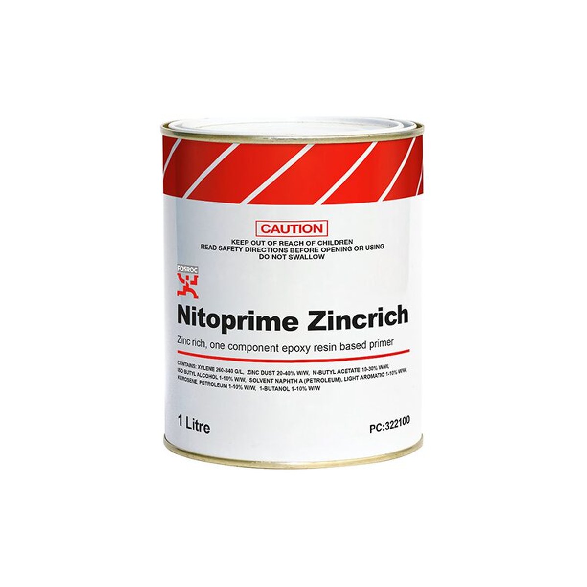 Fosroc NITOPRIME ZINCRICH 1L, Construction Chemicals - Construction Supplies Australia