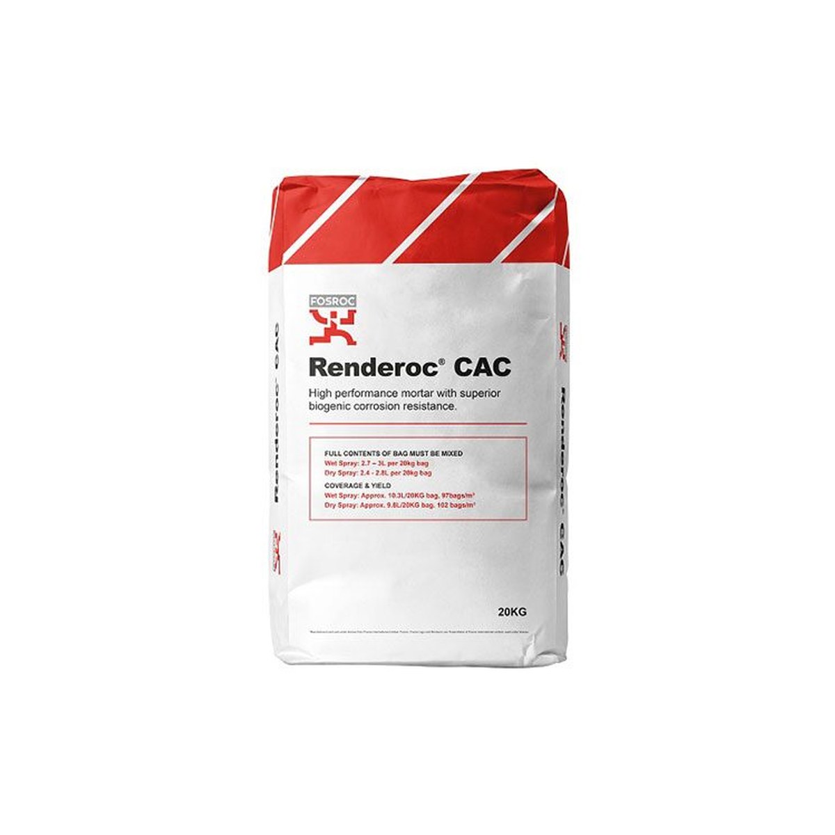 Fosroc RENDEROC CAC DRY SPRAY 2.5MM, Construction Chemicals - Construction Supplies Australia