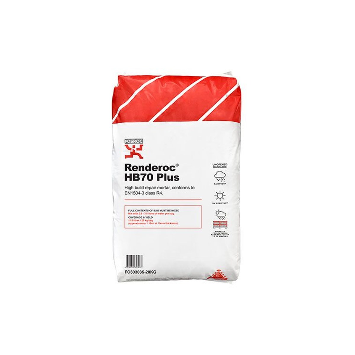 Fosroc RENDEROC HB70 PLUS 20KG, Construction Chemicals - Construction Supplies Australia