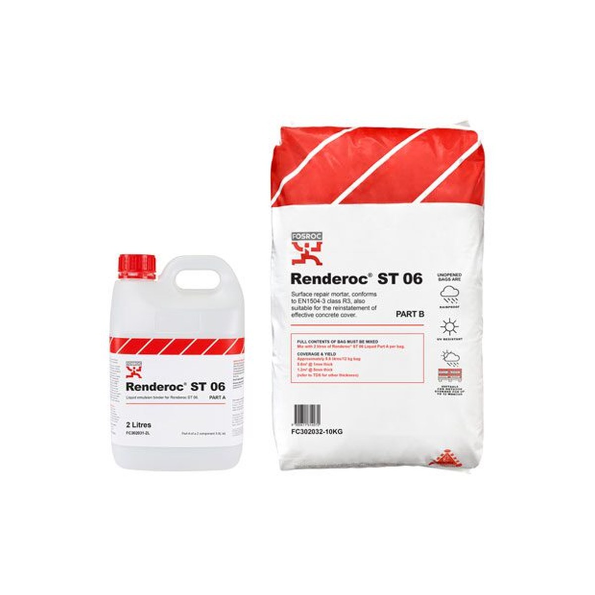 Fosroc RENDEROC ST 06 POWDER PTB 10KG, Construction Chemicals - Construction Supplies Australia