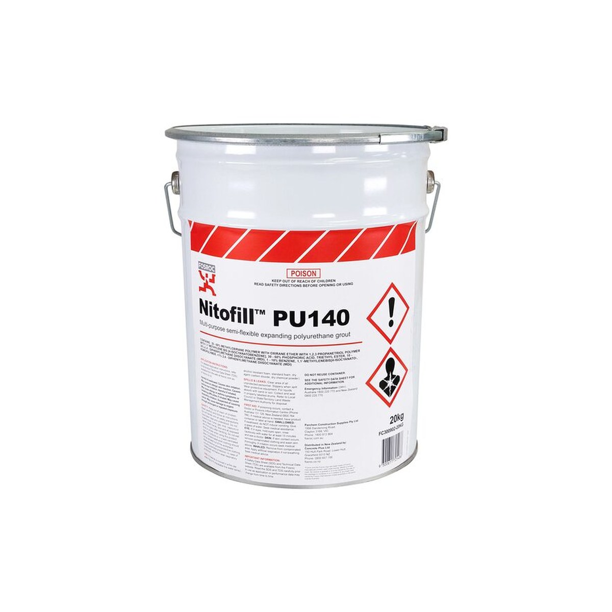 FOSROC NITOFILL PU140 20KG, Construction Chemicals - Construction Supplies Australia
