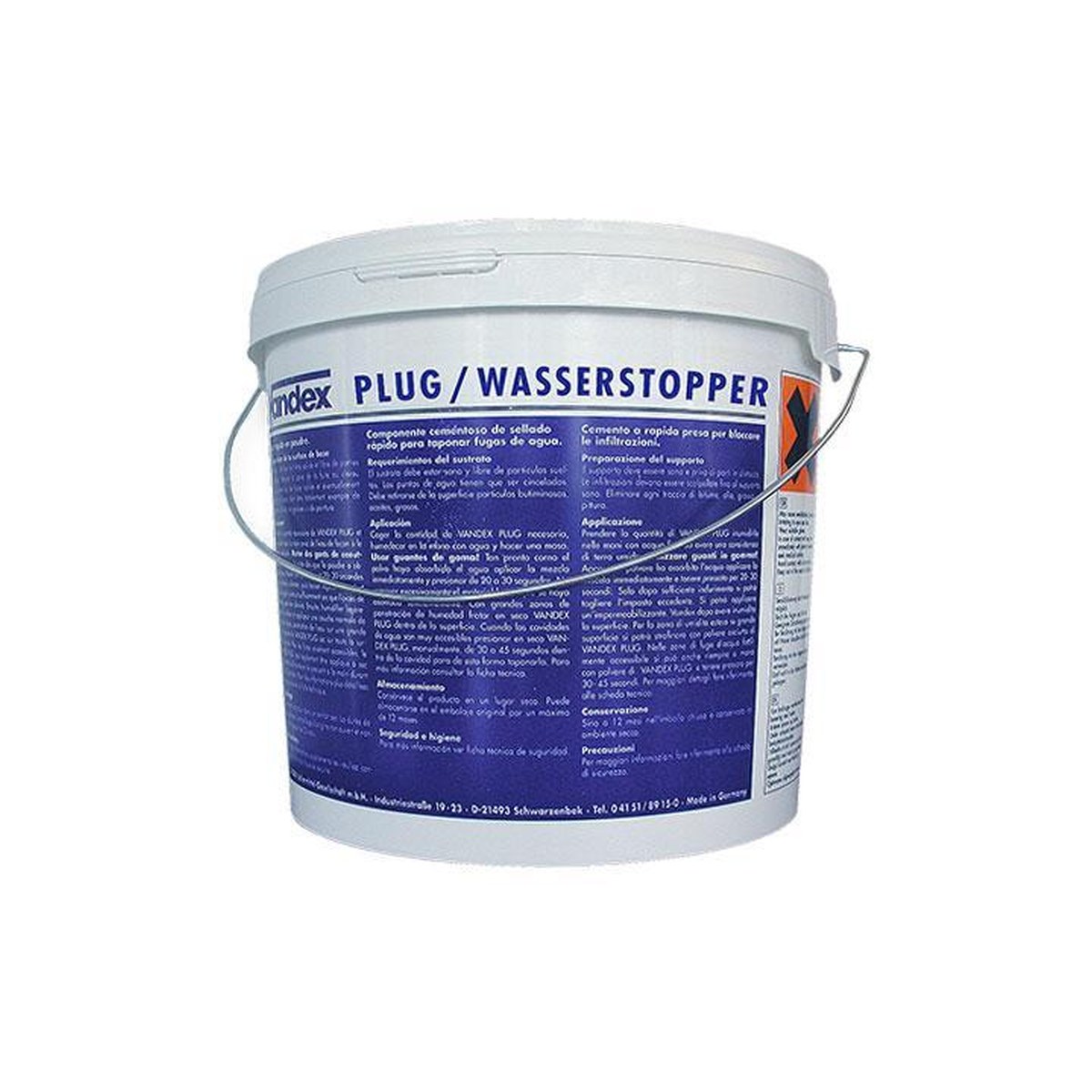 VANDEX PLUG 15KG, Construction Chemicals - Construction Supplies Australia