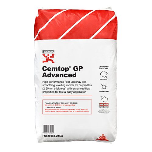 Fosroc CEMTOP GP ADVANCED 20KG, Construction Chemicals - Construction Supplies Australia