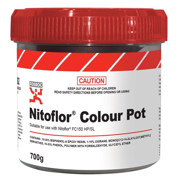 Fosroc NITOFLOR COL POT BLK 0.7KG, Construction Chemicals - Construction Supplies Australia