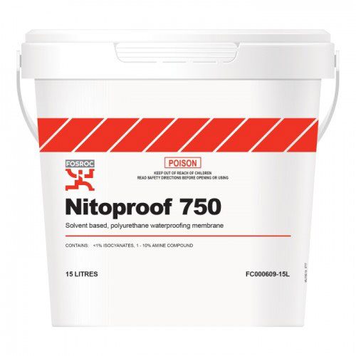 Fosroc NITOPROOF 750 15L, Construction Chemicals - Construction Supplies Australia
