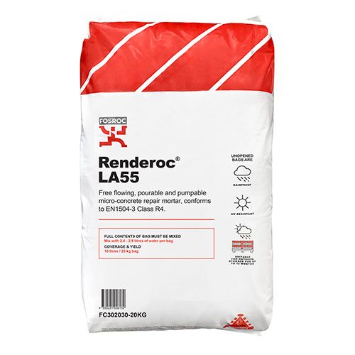 Fosroc RENDEROC LA55 20KG, Construction Chemicals - Construction Supplies Australia