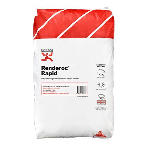 Fosroc RENDEROC RAPID 20KG, Construction Chemicals - Construction Supplies Australia