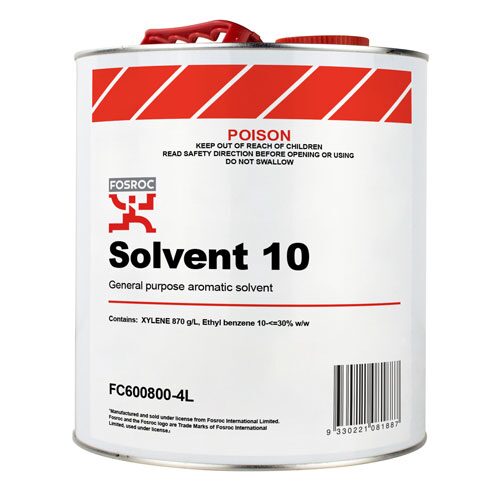 Fosroc SOLVENT 10 20L, Construction Chemicals - Construction Supplies Australia