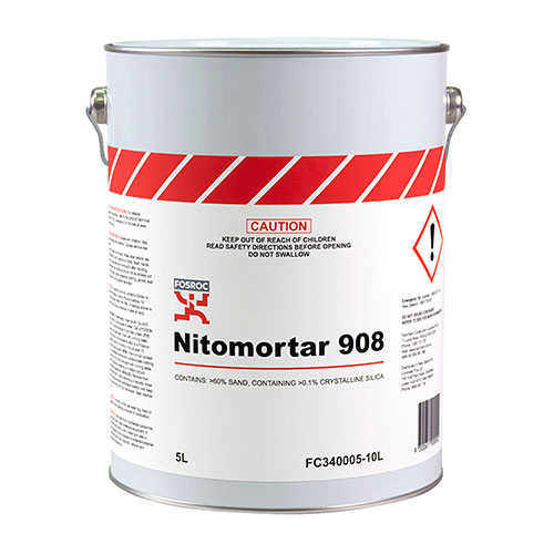 FOS NITOMORTAR 908 BASE 5L - Construction Supplies Australia