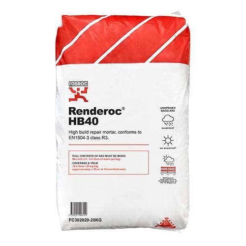 FOS RENDEROC HB40 20KG - Construction Supplies Australia