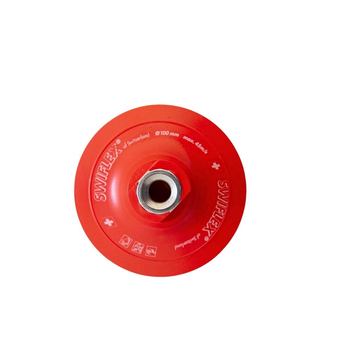 Back Pad Swiflex Dry QRS Red M14 - 100 x 14 - Back Pad Swiflex 100mm Dry QRS Red M14, Abrasive And Diamond Tools - Construction Supplies Australia