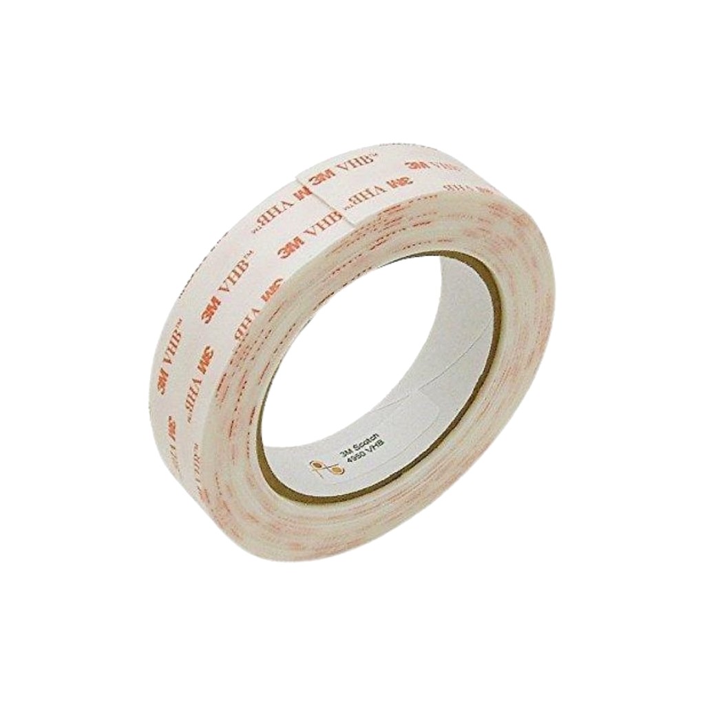 Tape D/S VHB 3M 4950 1.1mmT x 25mmW x 33Mtr Length, White, Tapes And Films - Construction Supplies Australia